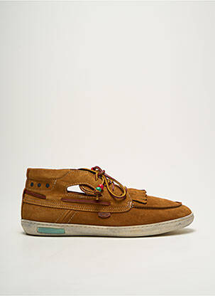 Baskets nubuck bout rond marron DOLFIE homme