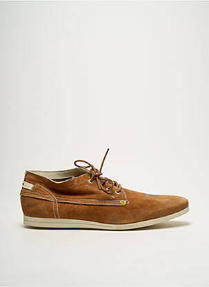 Baskets nubuck bout rond marron KOST homme