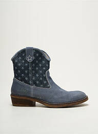 Bottines/boots bout rond cubain bleu IKKS fille