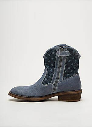 Bottines/boots bout rond cubain bleu IKKS fille