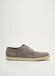Baskets nubuck bout rond gris FRED PERRY homme