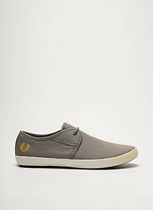 Baskets bout rond bout rond gris FRED PERRY homme