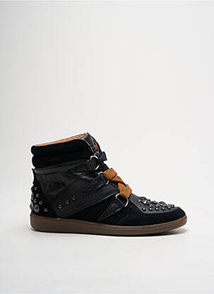 Baskets fermeture lacets talon plat jusqu'à 3cm noir GROUNDFIVE femme
