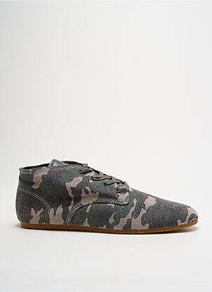 Baskets fermeture lacets vert ELEVEN PARIS homme