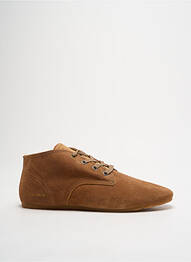 Baskets nubuck bout rond marron ELEVEN PARIS homme