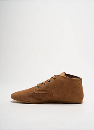 Baskets nubuck bout rond marron ELEVEN PARIS homme