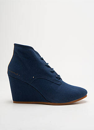 Bottines/boots talon de 7 à 9cm bleu ELEVEN PARIS femme