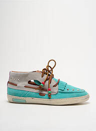 Chaussures bâteau nubuck talon plat jusqu'à 3cm bleu DOLFIE femme