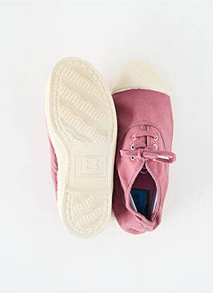 Baskets fermeture lacets bout rond rose BENSIMON fille