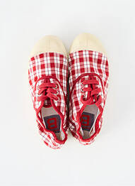 Baskets bout rond bout rond rouge BENSIMON enfant