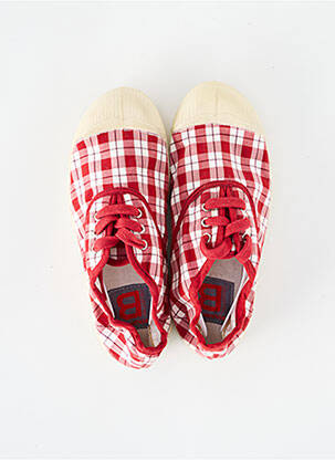 Baskets bout rond bout rond rouge BENSIMON enfant