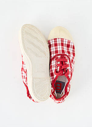 Baskets bout rond bout rond rouge BENSIMON enfant