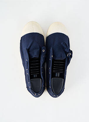 Chaussures bâteau bout rond bout rond bleu BENSIMON homme