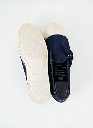 Chaussures bâteau bout rond bout rond bleu BENSIMON homme