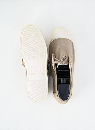 Chaussures bâteau bout rond bout rond beige BENSIMON homme