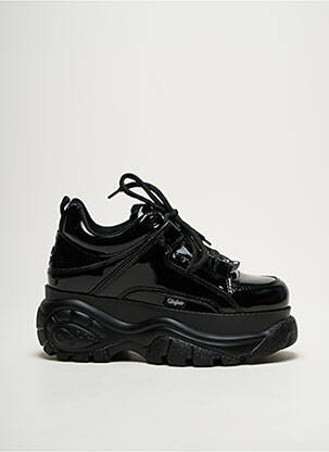 Baskets talon compensé talon de 4 à 6cm noir BUFFALO femme