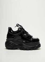Baskets talon compensé talon de 4 à 6cm noir BUFFALO femme