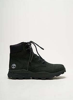 Bottines/boots tissage satiné bout rond noir TIMBERLAND homme