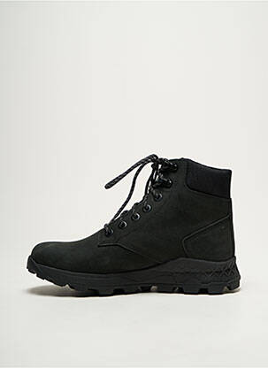 Bottines/boots tissage satiné bout rond noir TIMBERLAND homme