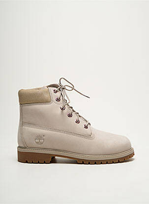 Bottines/boots tissage satiné talon plat jusqu'à 3cm gris TIMBERLAND femme