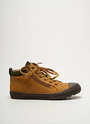 Baskets bout rond bout rond marron PALLADIUM garçon