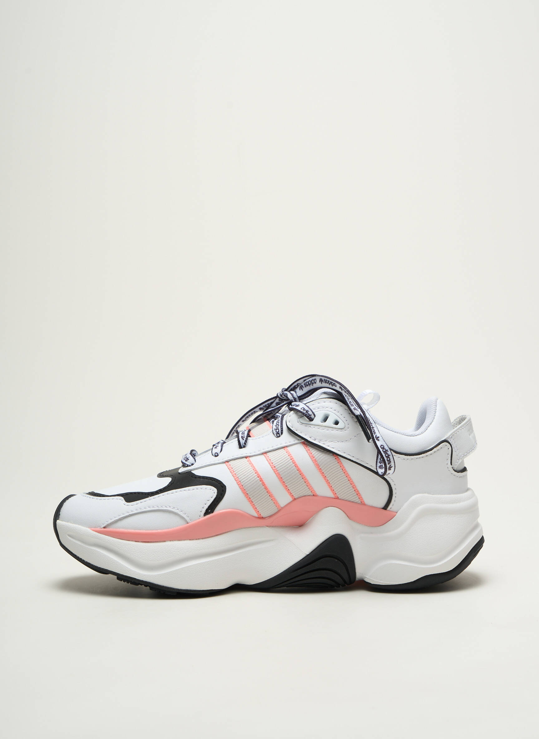 Baskets matière lisse talon de 4 à 6cm rose ADIDAS femme