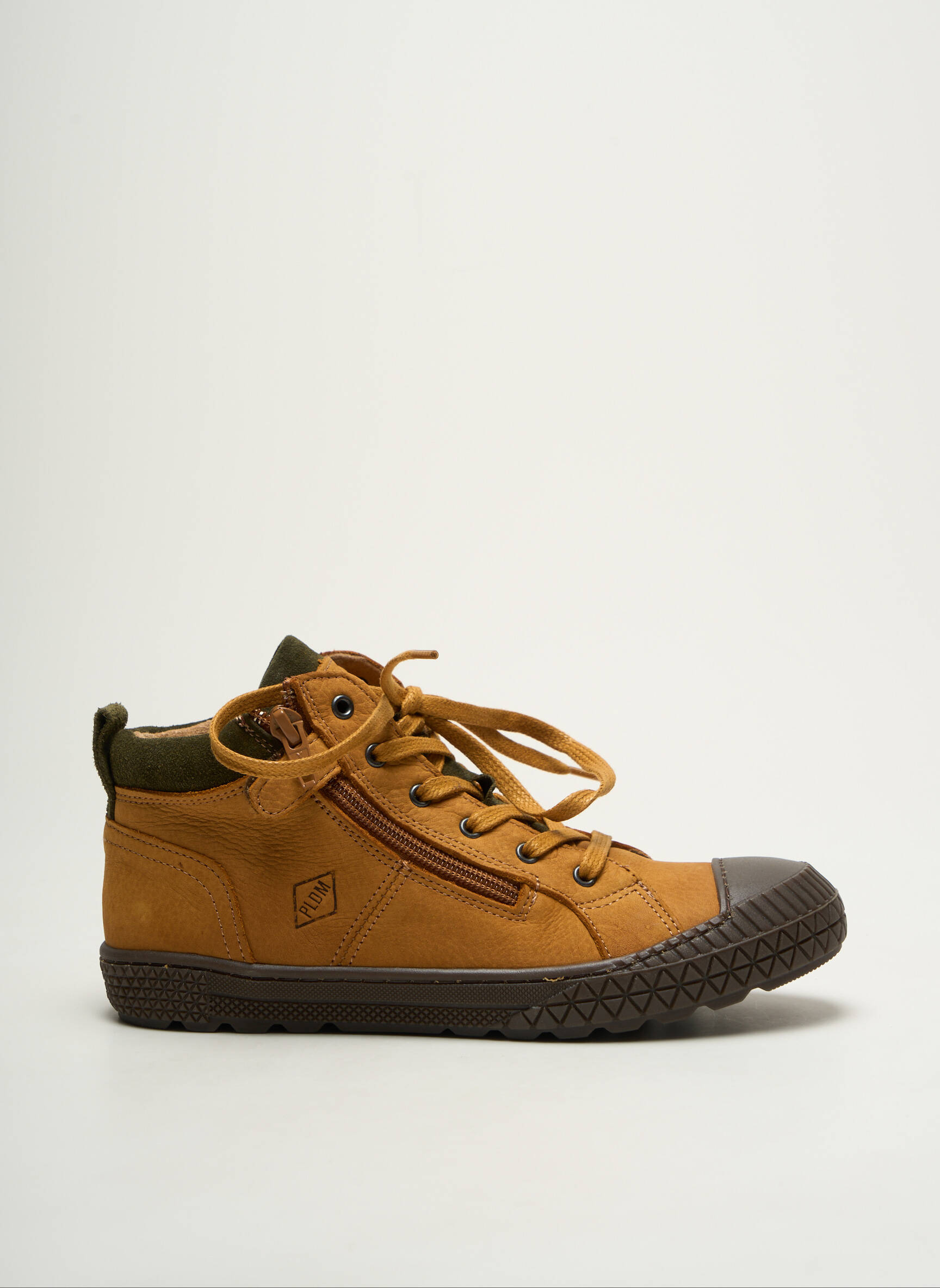 Baskets bout rond bout rond marron PALLADIUM garçon