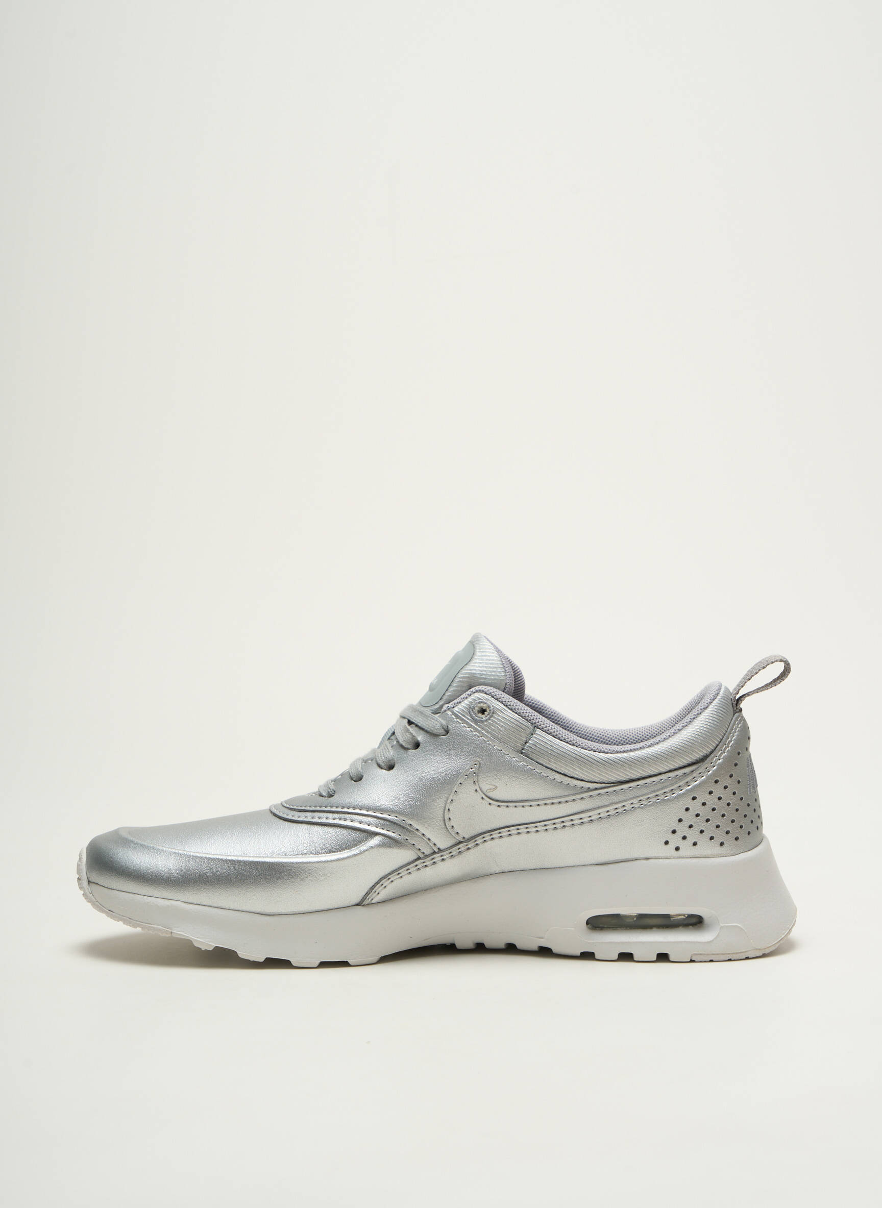 Baskets semelle amovible talon compensé argent NIKE unisexe