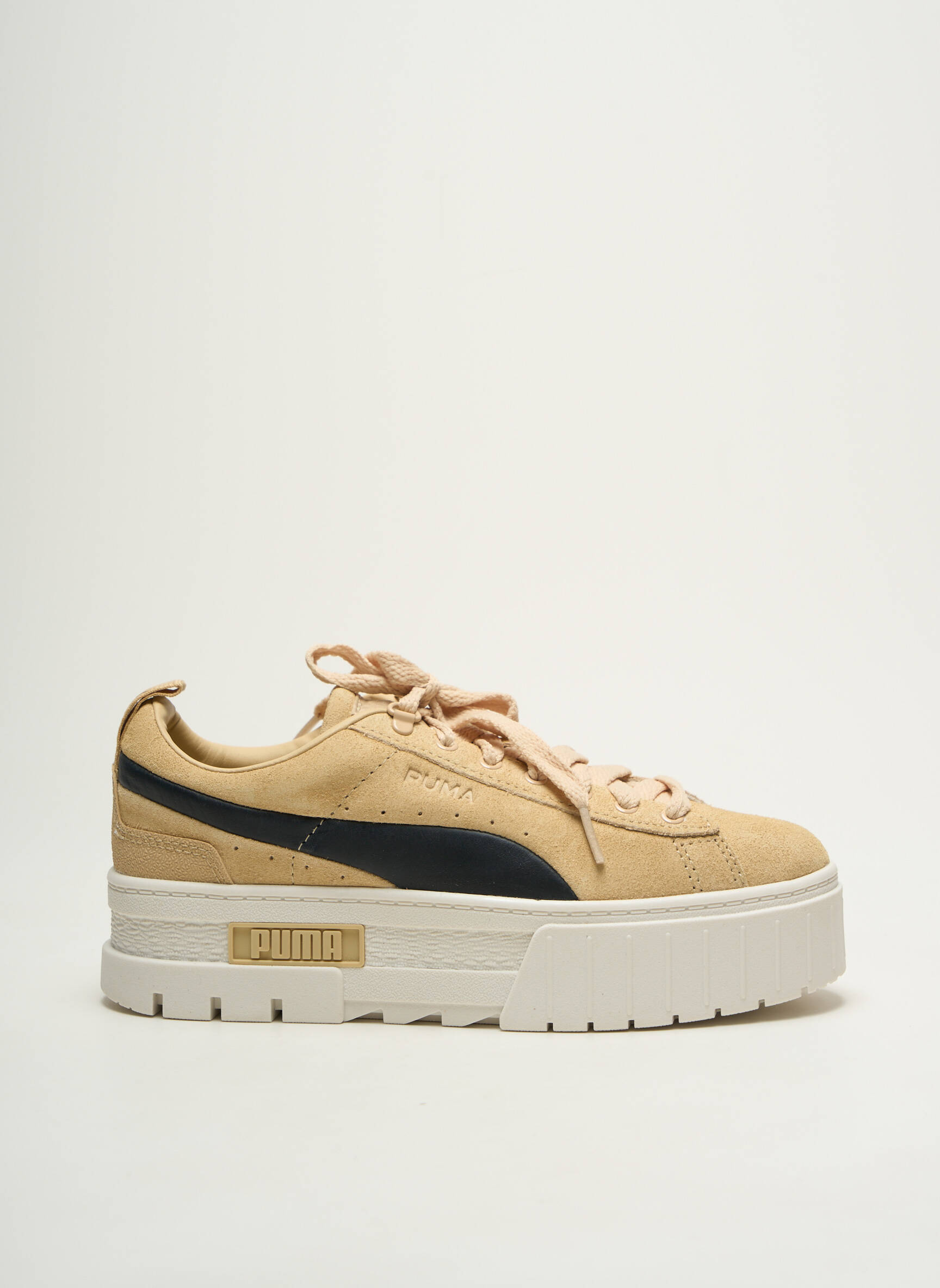 Baskets plateforme talon de 4 à 6cm beige PUMA femme