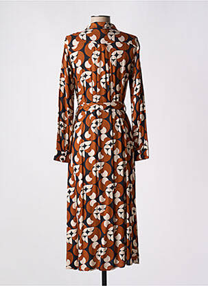 Robe longue manches longues manches longues marron KING LOUIE femme