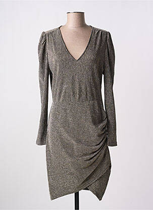 Robe mi-longue manches longues manches longues or LA PETITE ETOILE femme