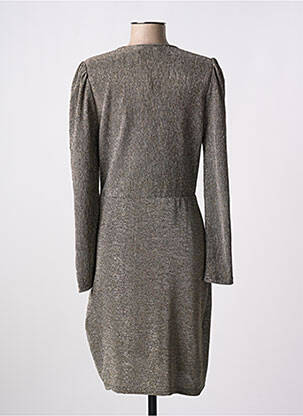 Robe mi-longue manches longues manches longues or LA PETITE ETOILE femme