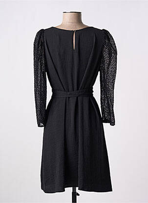 Robe courte manches 3/4 manches 3/4 noir LA PETITE ETOILE femme