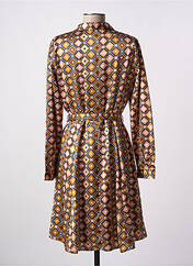 Robe courte marron LA PETITE ETOILE pour femme seconde vue