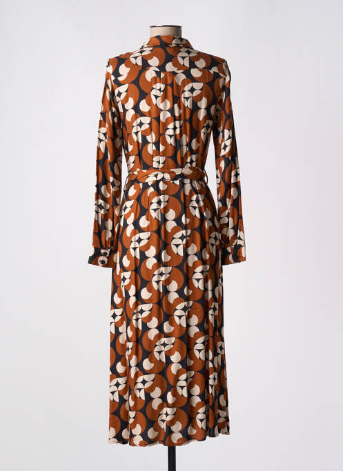 Robe longue manches longues manches longues marron KING LOUIE femme