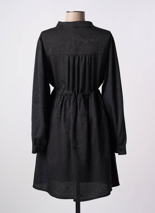 Robe courte manches longues manches longues noir CALIE femme