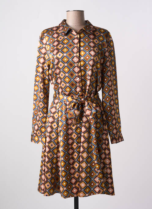 Robe courte marron LA PETITE ETOILE pour femme