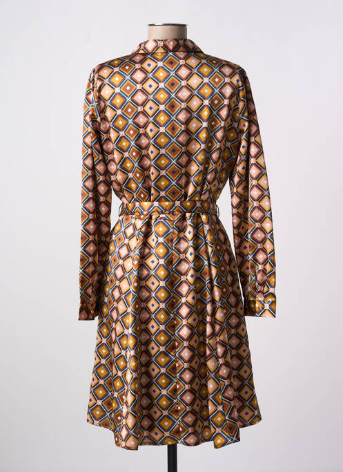 Robe courte marron LA PETITE ETOILE pour femme