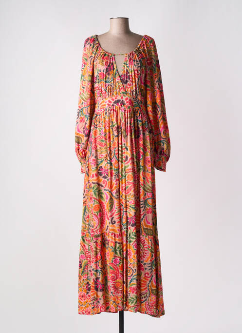 Robe longue orange LA PETITE ETOILE pour femme