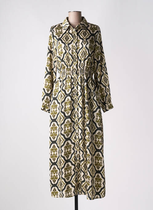 Robe longue vert LA PETITE ETOILE pour femme