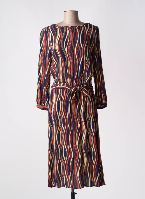 Robe mi-longue bleu KING LOUIE pour femme