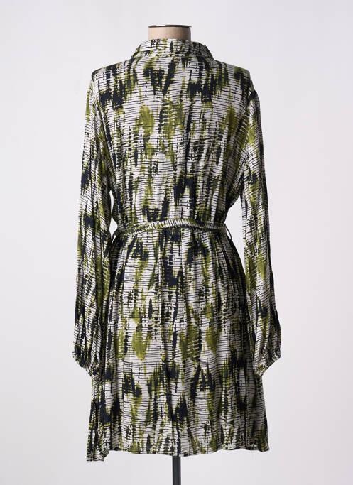 Robe mi-longue vert EMILIE.K pour femme