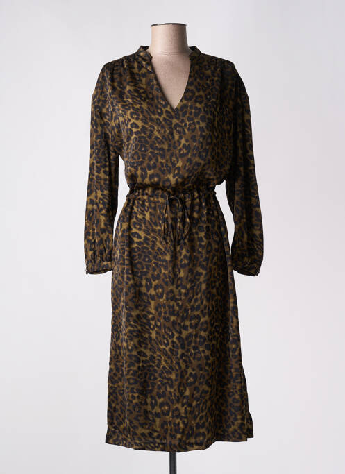 Robe mi-longue vert FREEMAN T.PORTER pour femme