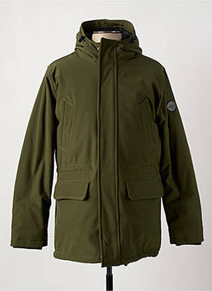 Parka manches longues a capuche vert DAYTONA homme