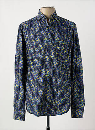 Chemise manches longues manches longues bleu CASAMODA homme