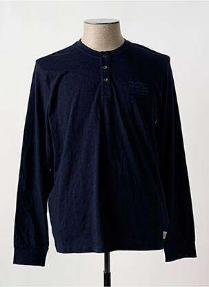 T-shirt bleu PETROL INDUSTRIES pour homme