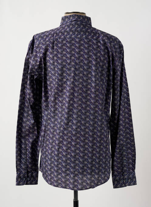 Chemise manches longues bleu CAP BRETON pour homme