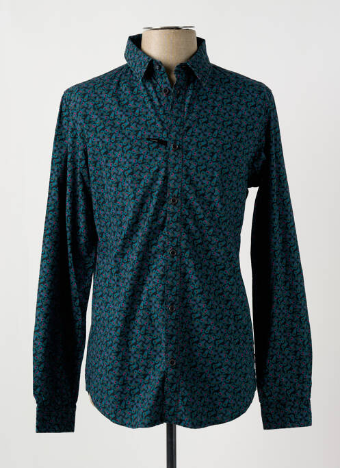 Chemise manches longues bleu PETROL INDUSTRIES pour homme