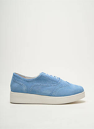 Derbies fermeture lacets talon plat jusqu'à 3cm bleu MELLOW YELLOW femme