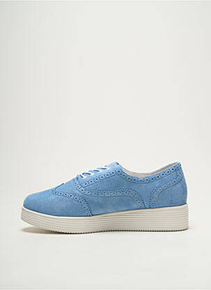 Derbies fermeture lacets talon plat jusqu'à 3cm bleu MELLOW YELLOW femme